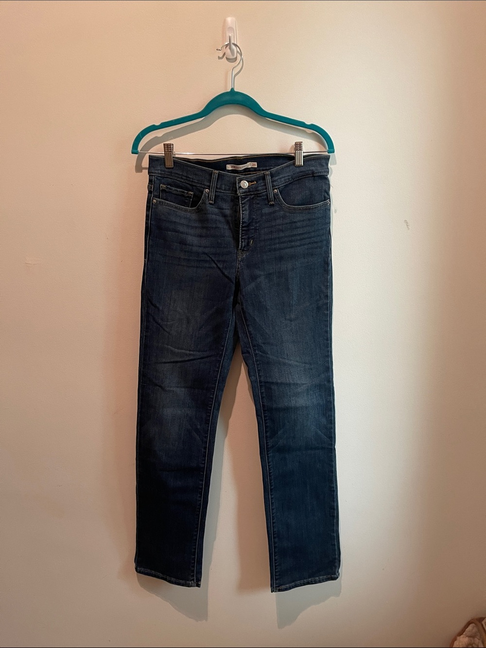 Levi's Dark Blue Straight-Leg Women's Jeans